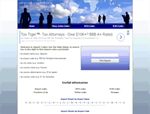 Tablet Screenshot of airport-codes.org